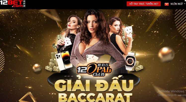 Giải đấu Baccarat hấp dẫn tại 12bet